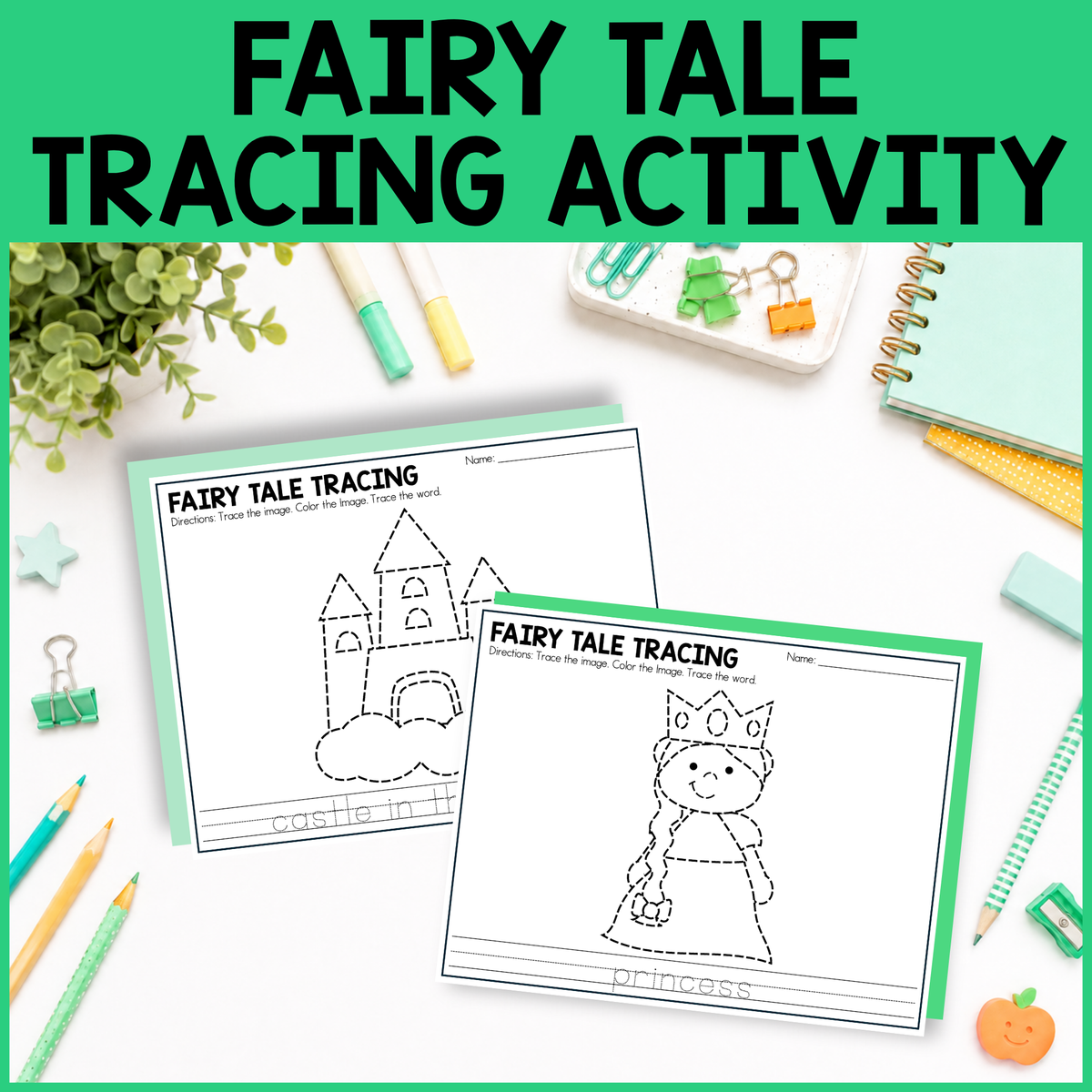 Fairy Tale Tracing Activity
