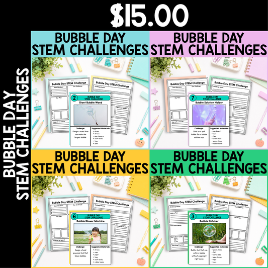 Bubble Day STEM Challenges