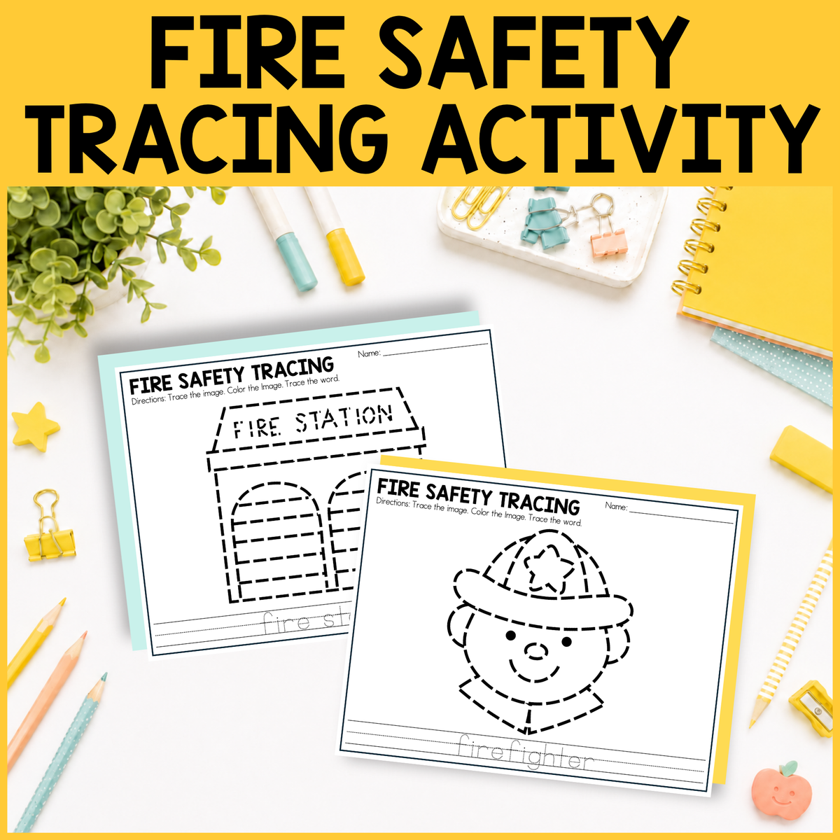 Fire Safety Tracing Activity