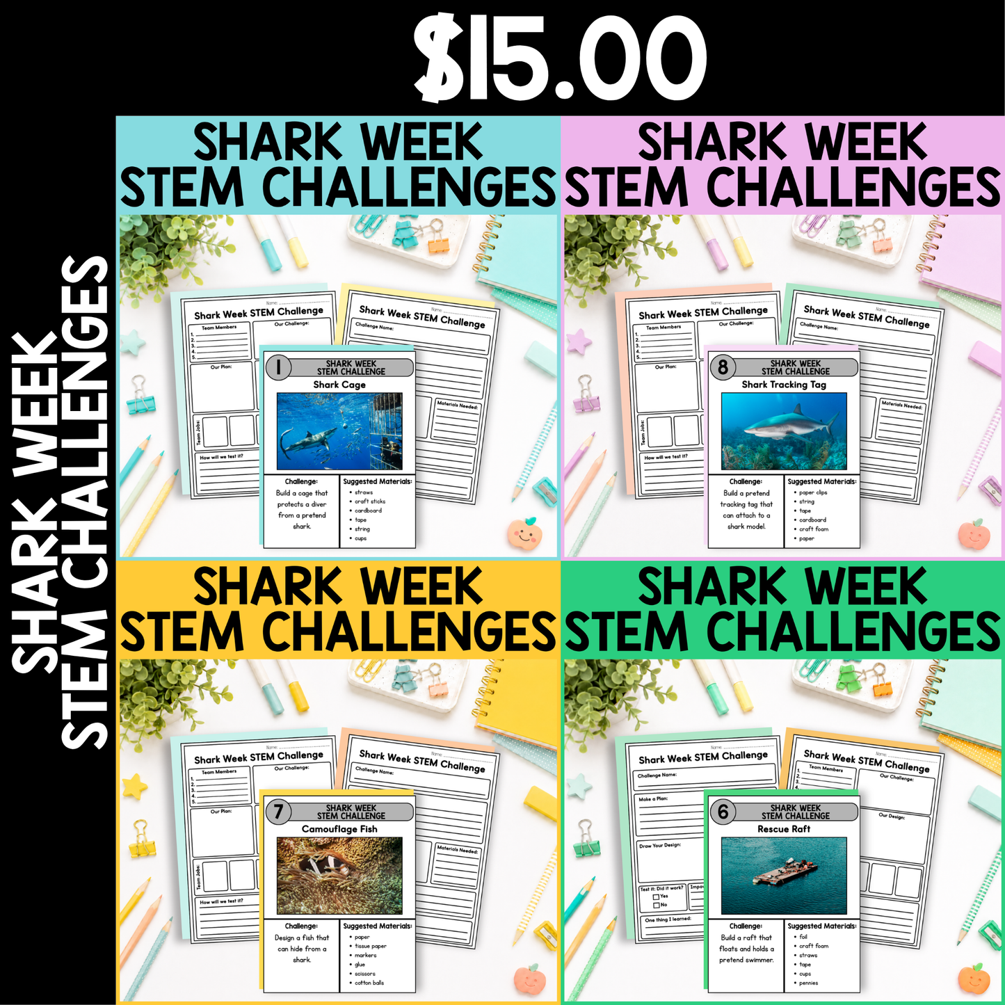 Shark Week STEM Challenges