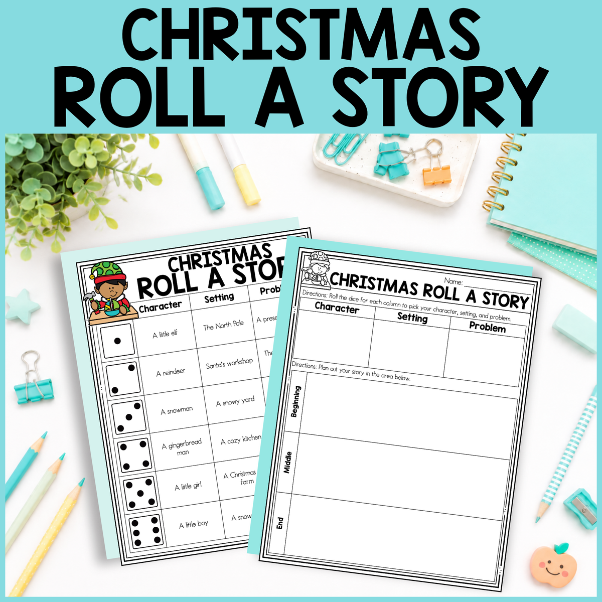 Christmas Roll a Story