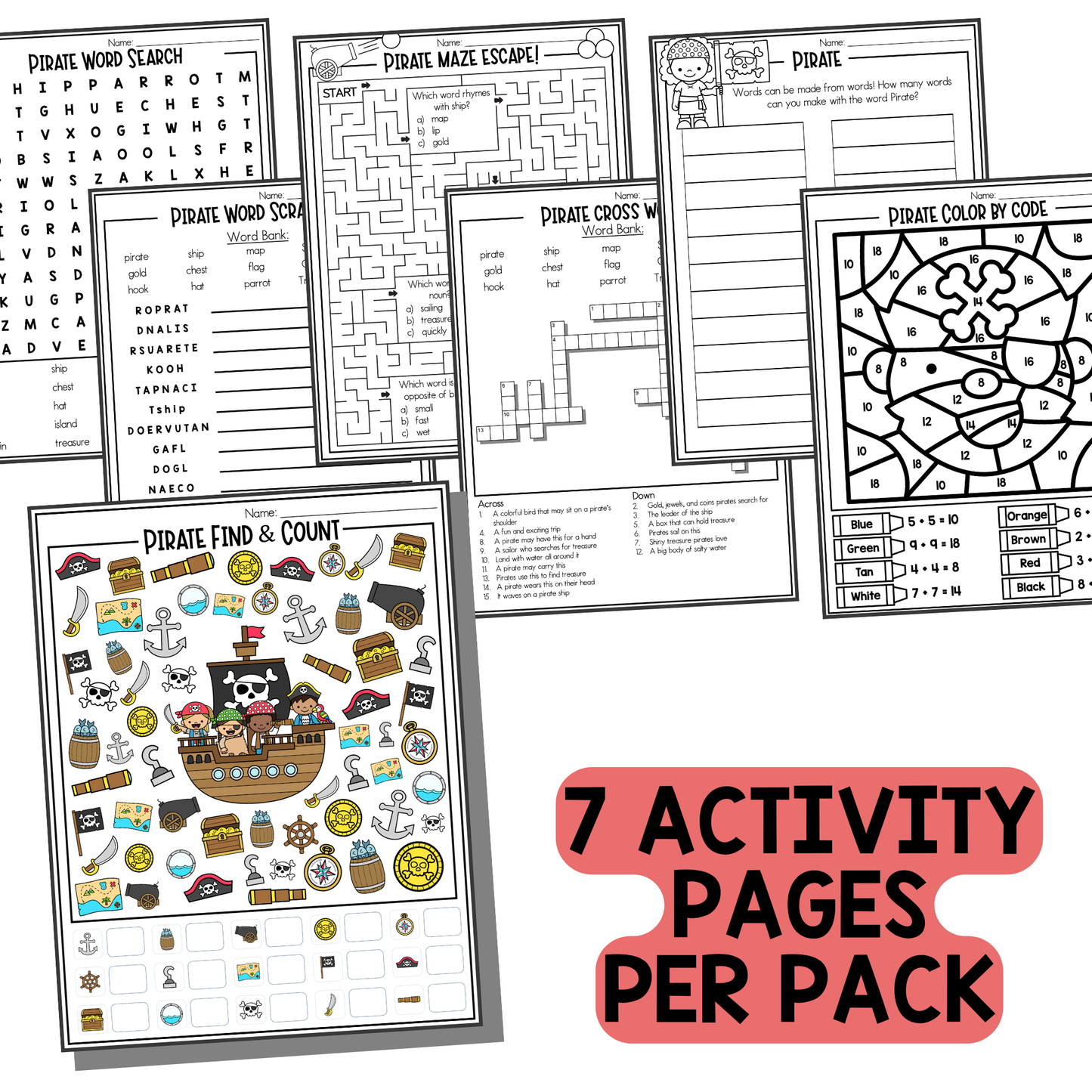 Pirates Activity Pack