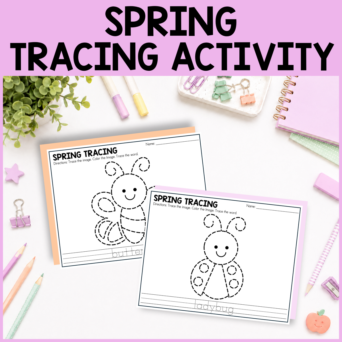 Spring Tracing Activity