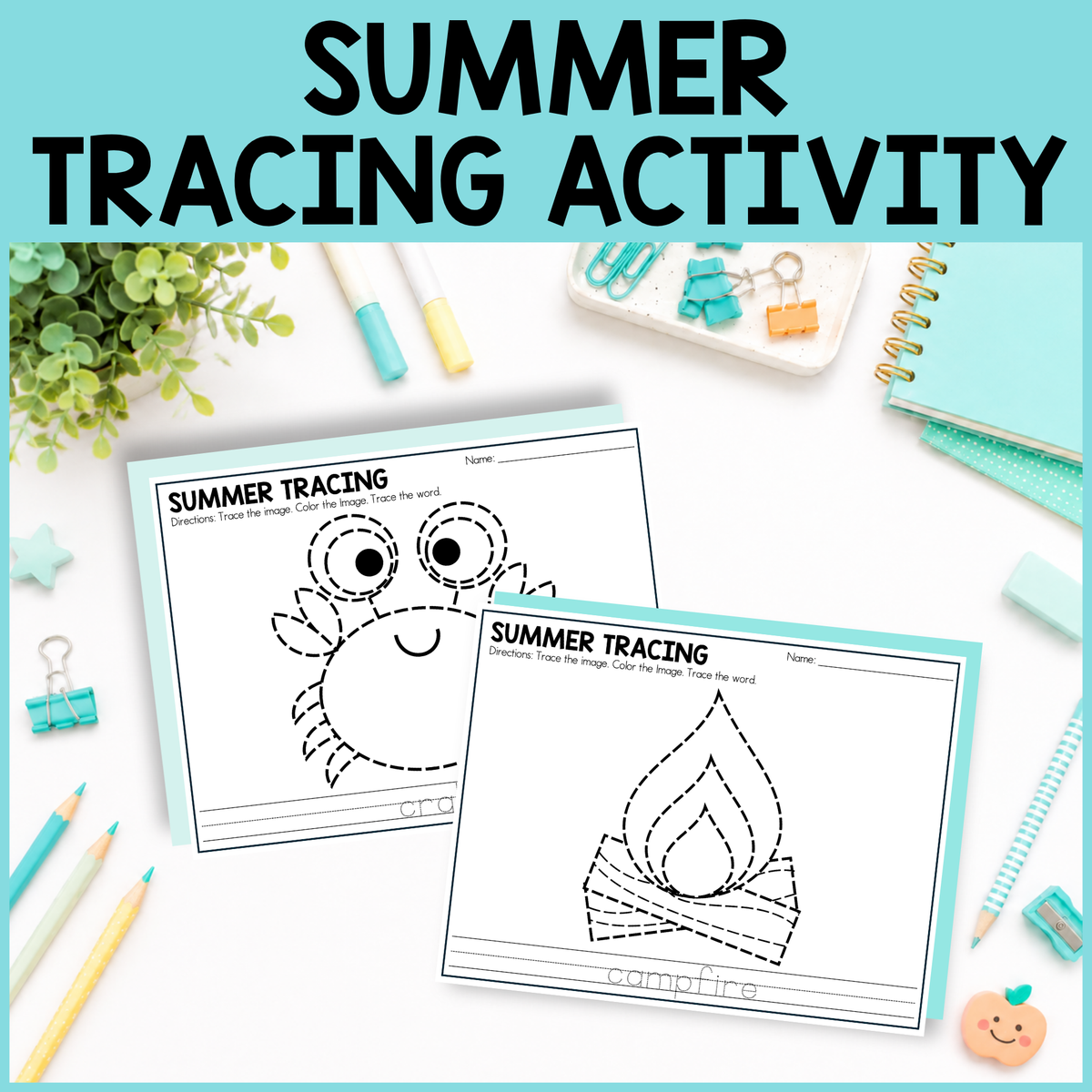 Summer Tracing Activity