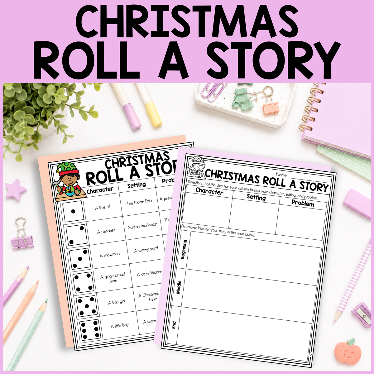 Christmas Roll a Story