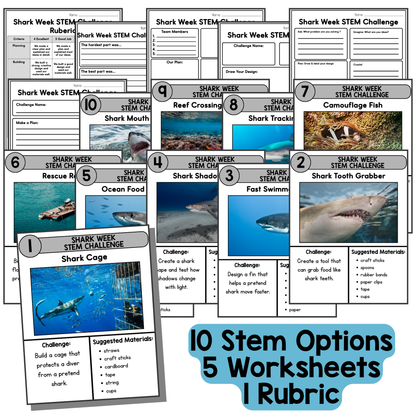 Shark Week STEM Challenges