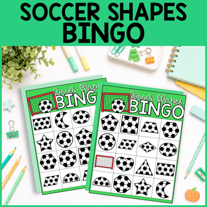 Soccer Bingo Shapes