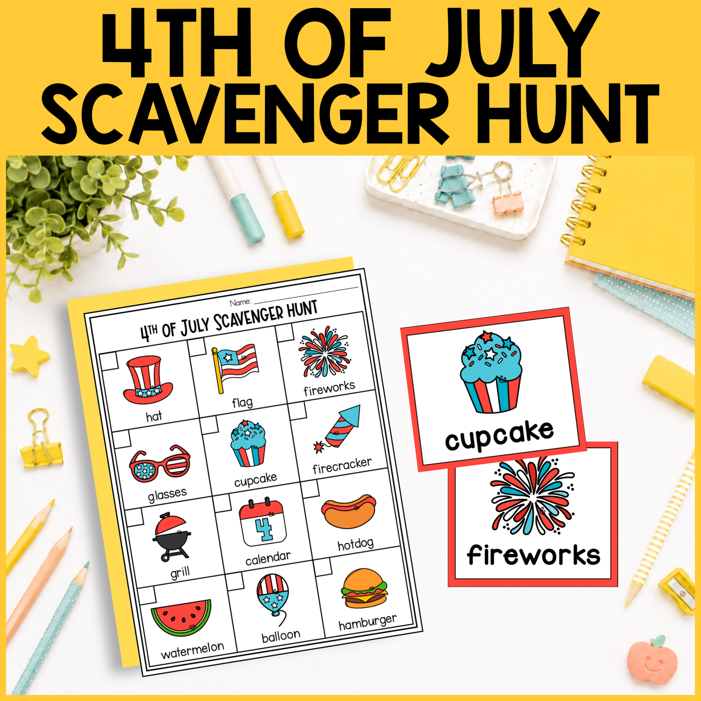 4th of July Scavenger Hunt