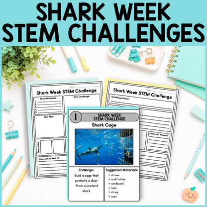 Shark Week STEM Challenges