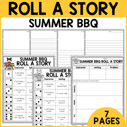 Summer BBQ Roll a Story