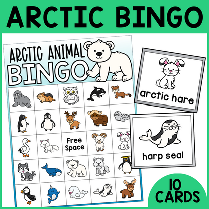 Arctic Animal Bingo