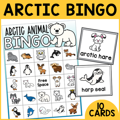 Arctic Animal Bingo