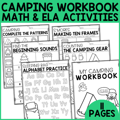 Camping ELA & Math Workbook