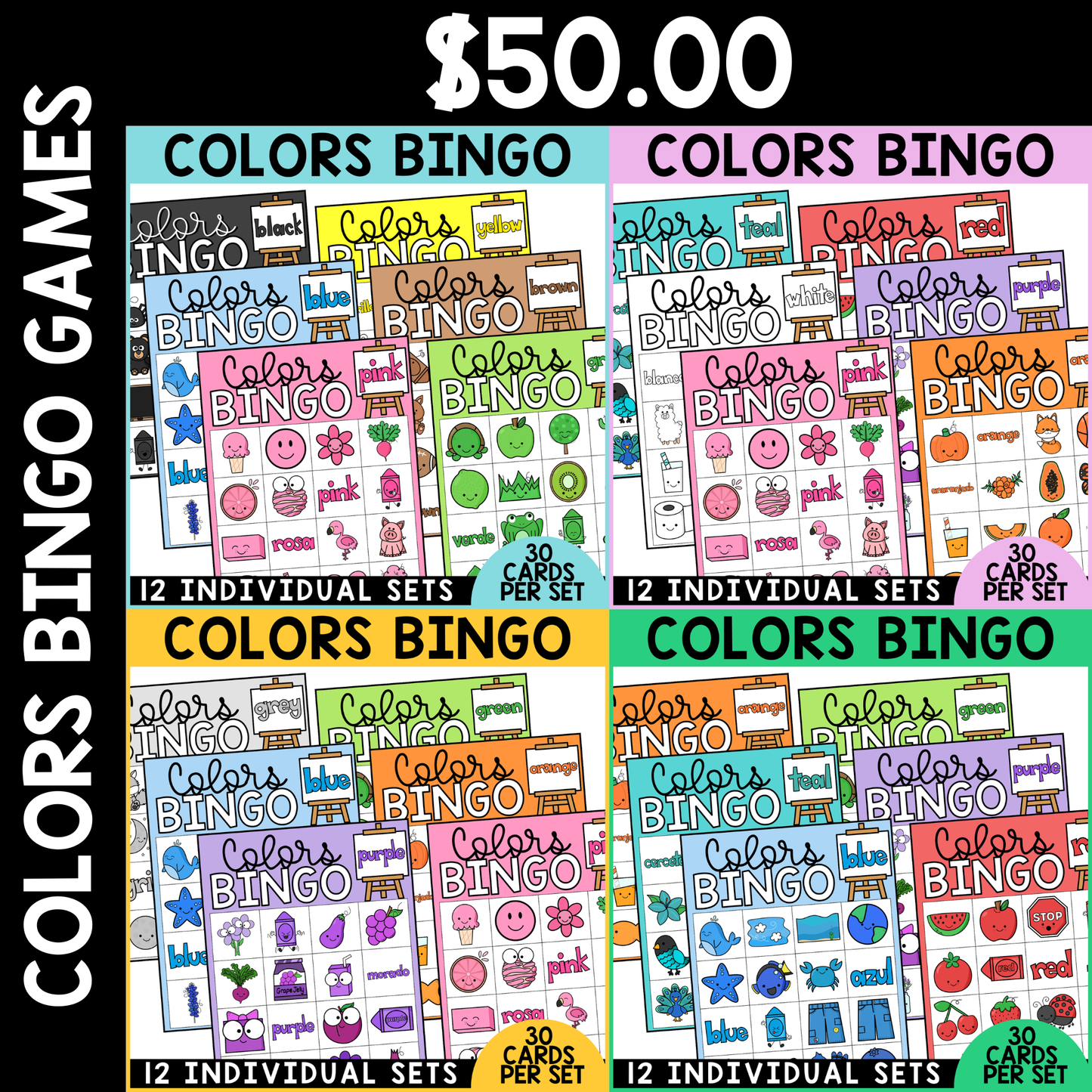Colors Bingo - Presale Available 2/17!