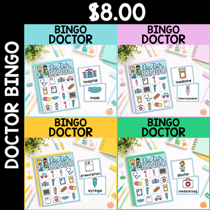 Community Helper Bingo Game: Doctor