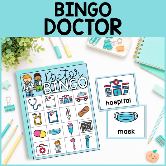 Community Helper Bingo Game: Doctor