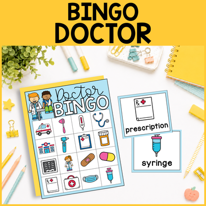 Community Helper Bingo Game: Doctor