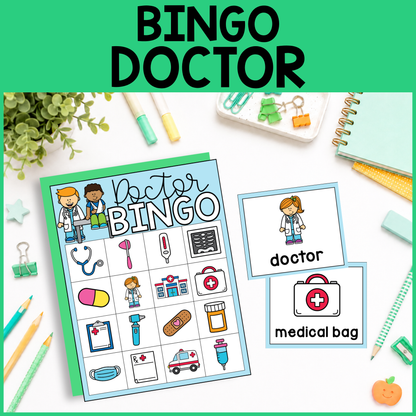 Community Helper Bingo Game: Doctor