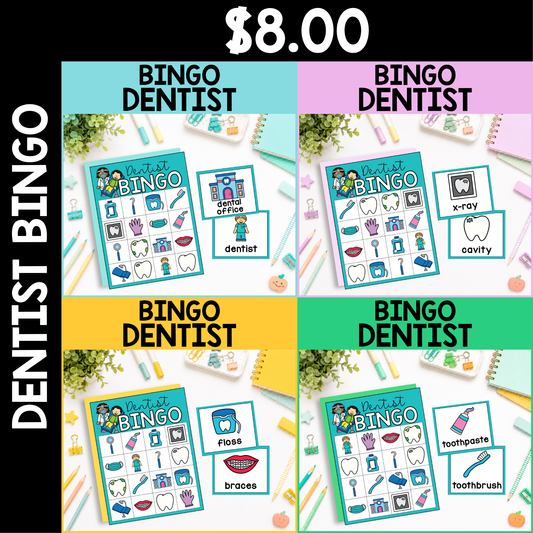 Community Helper Bingo Game: Dentist