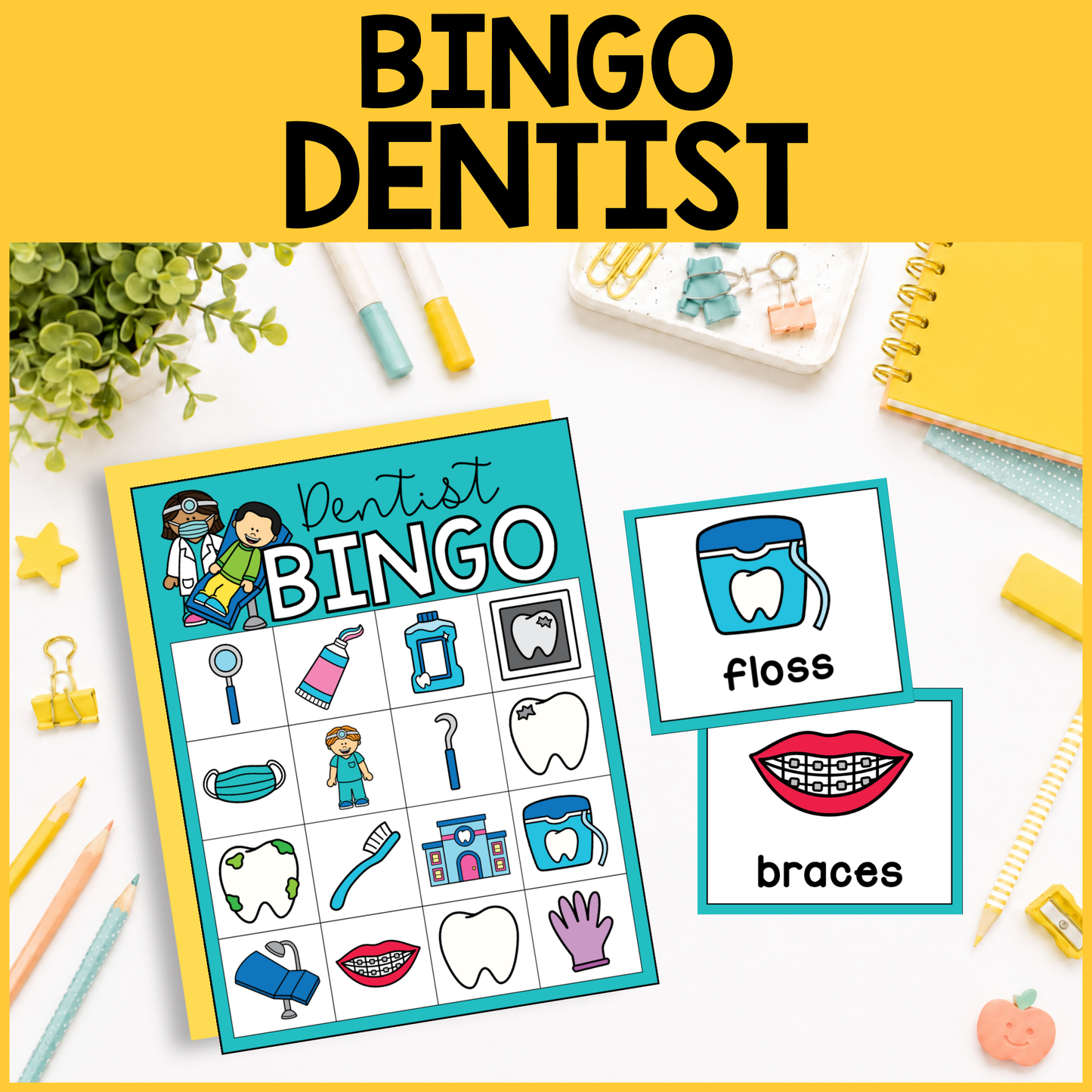 Community Helper Bingo Game: Dentist
