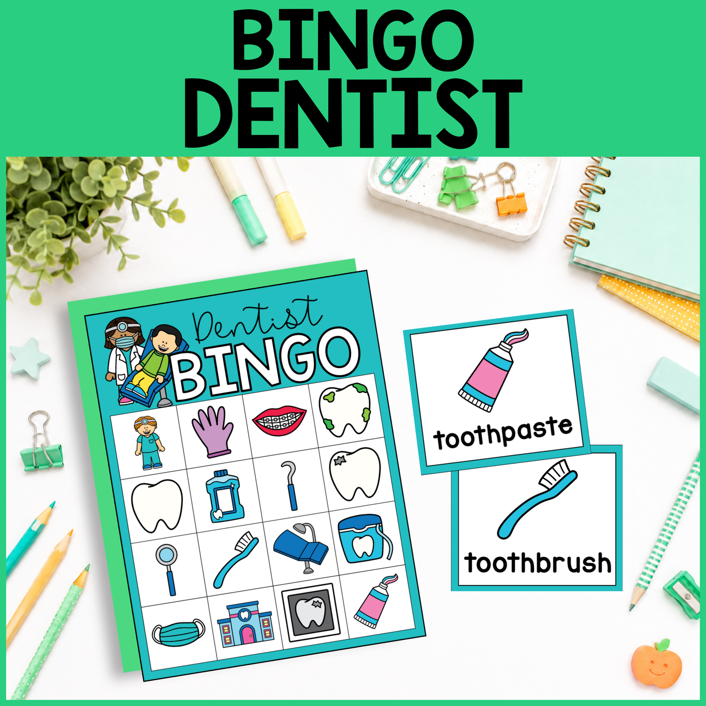 Community Helper Bingo Game: Dentist