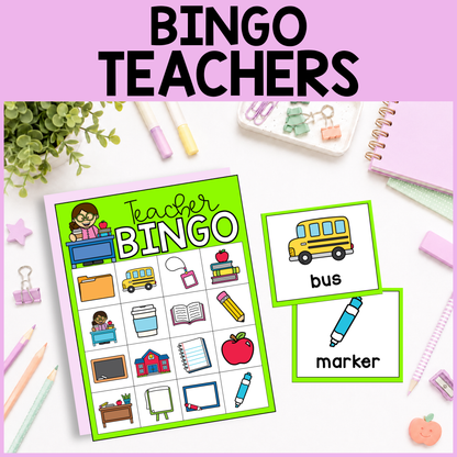 Community Helper Bingo Game: Teacher