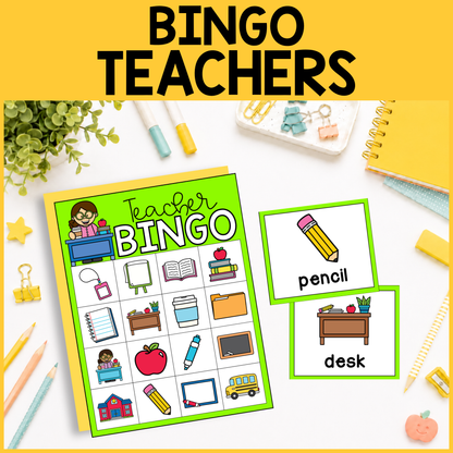 Community Helper Bingo Game: Teacher