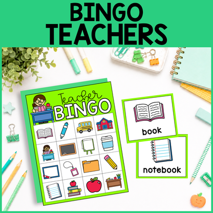 Community Helper Bingo Game: Teacher