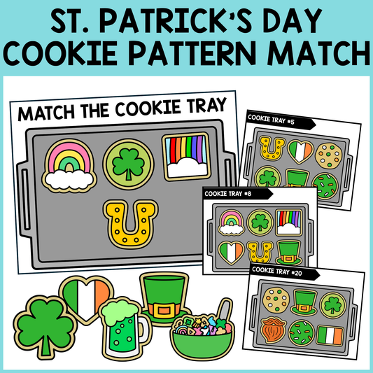 St. Patricks Day Cookie Matching (Patterns Activity)