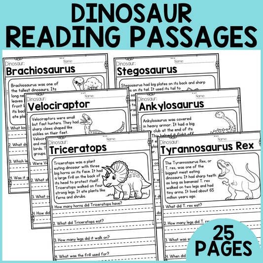 Dinosaur Reading Passages