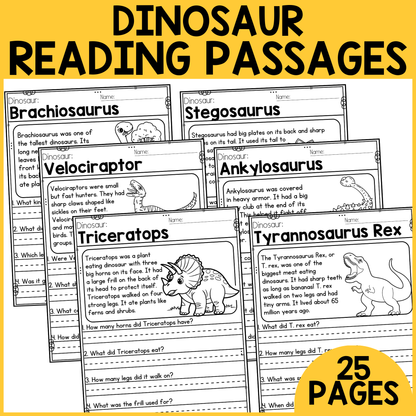 Dinosaur Reading Passages