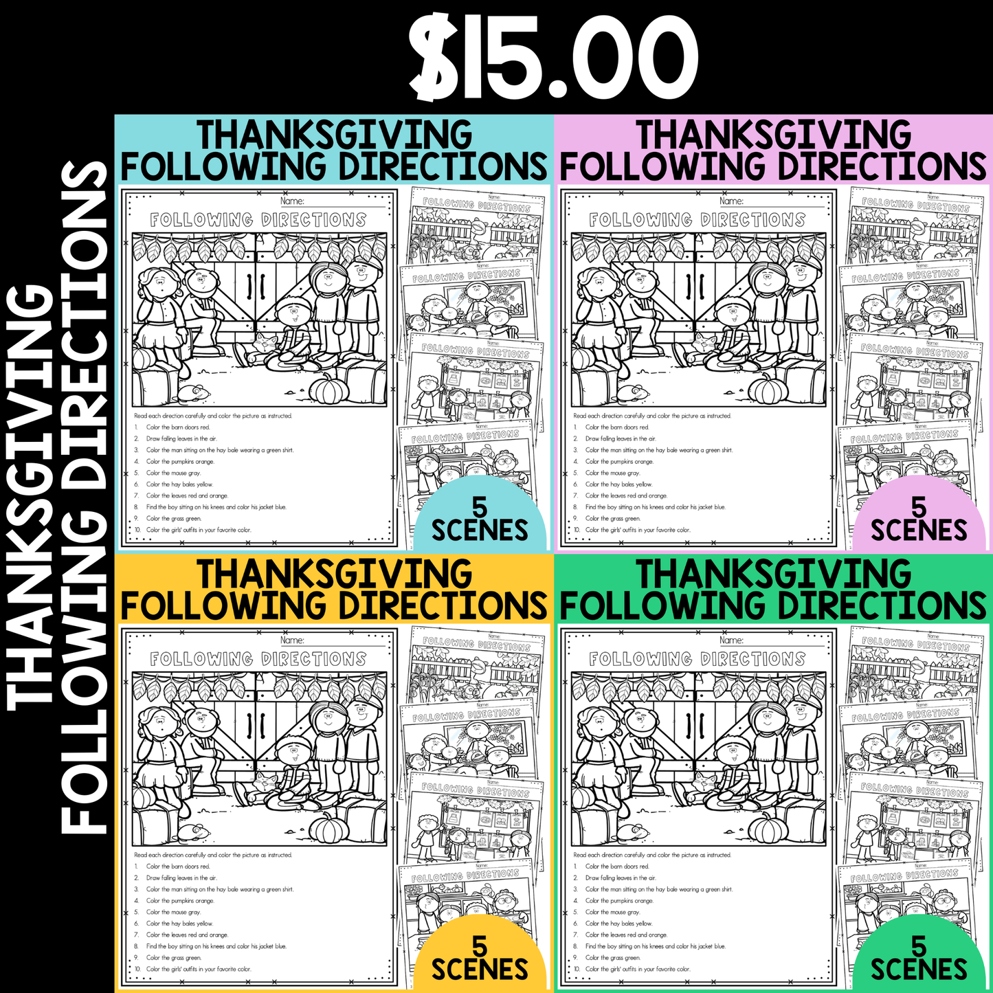 Thanksgiving Following Directions