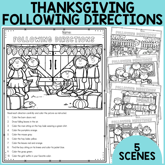 Thanksgiving Following Directions