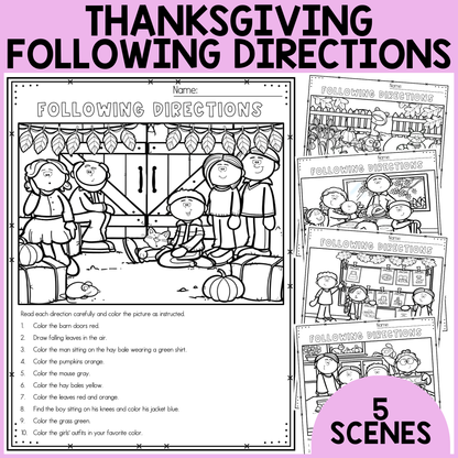 Thanksgiving Following Directions