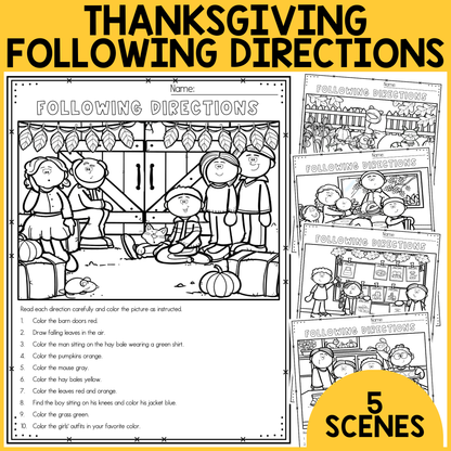 Thanksgiving Following Directions
