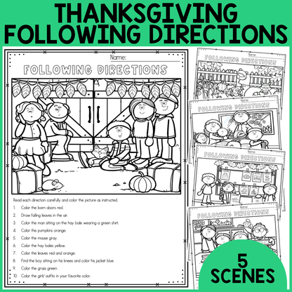 Thanksgiving Following Directions