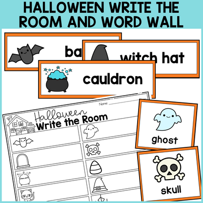 Halloween Write the Room & Word Wall