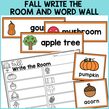 Fall Write the Room & Word Wall