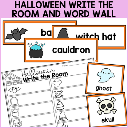 Halloween Write the Room & Word Wall