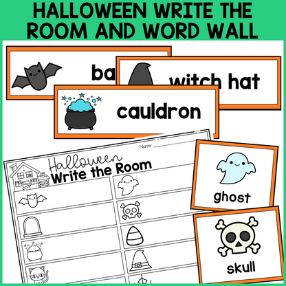 Halloween Write the Room & Word Wall
