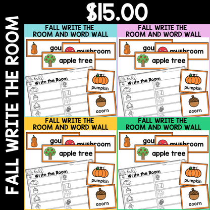 Fall Write the Room & Word Wall