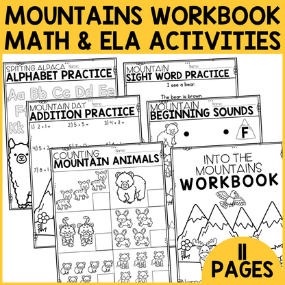 Into the Mountains Workbook