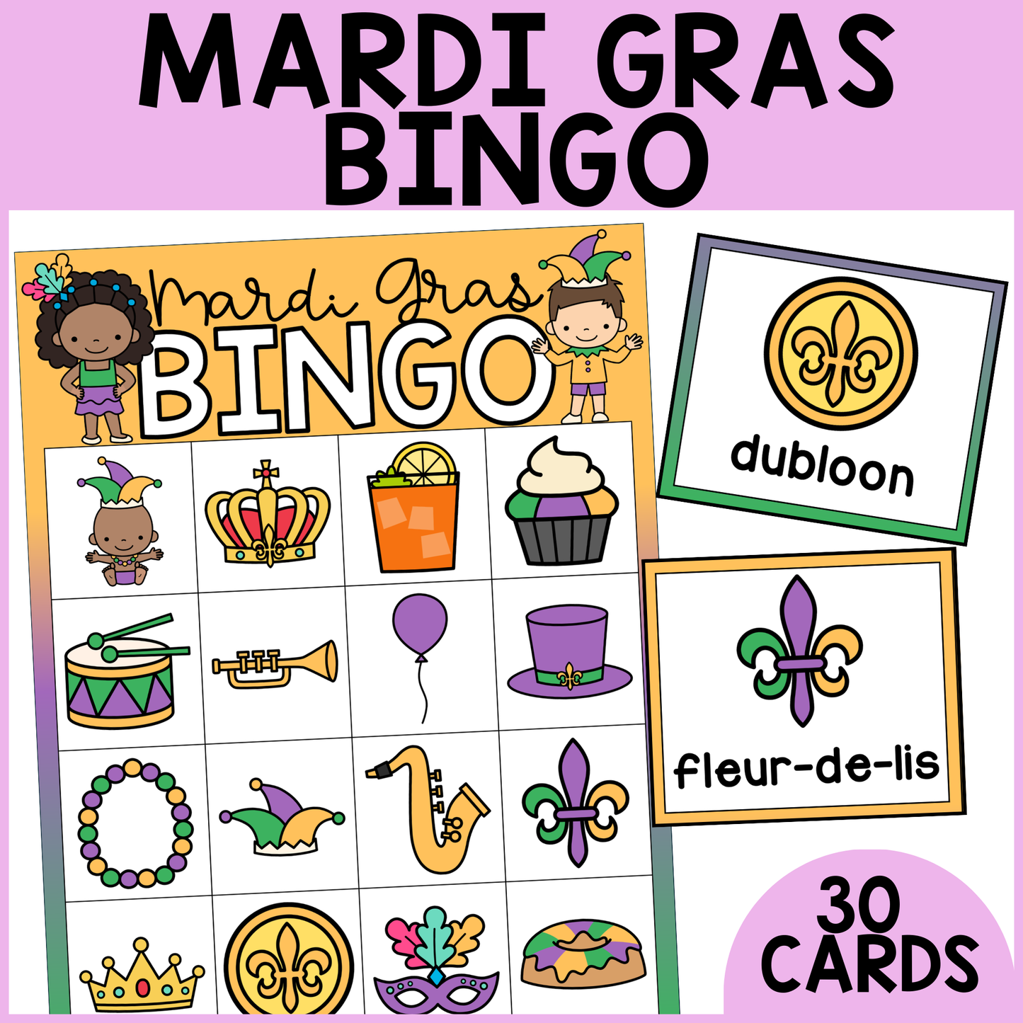 Mardi Gras Bingo