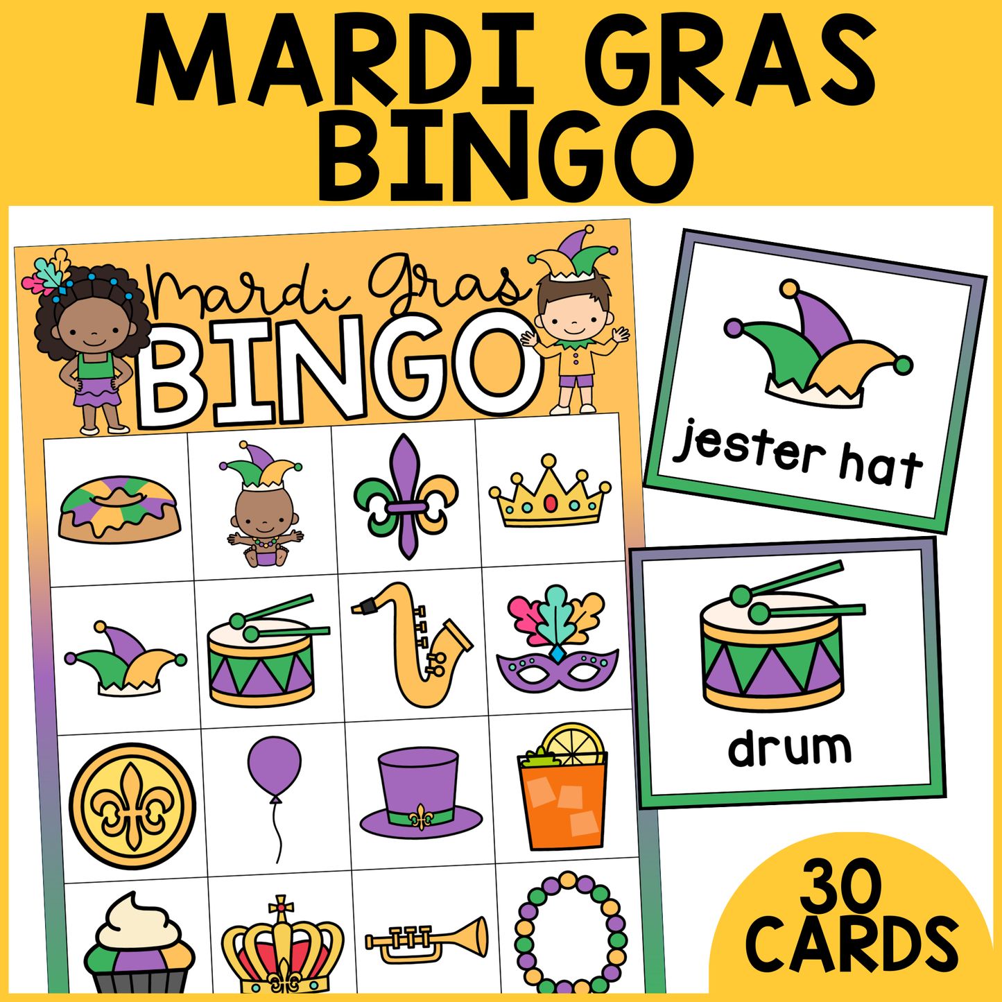 Mardi Gras Bingo