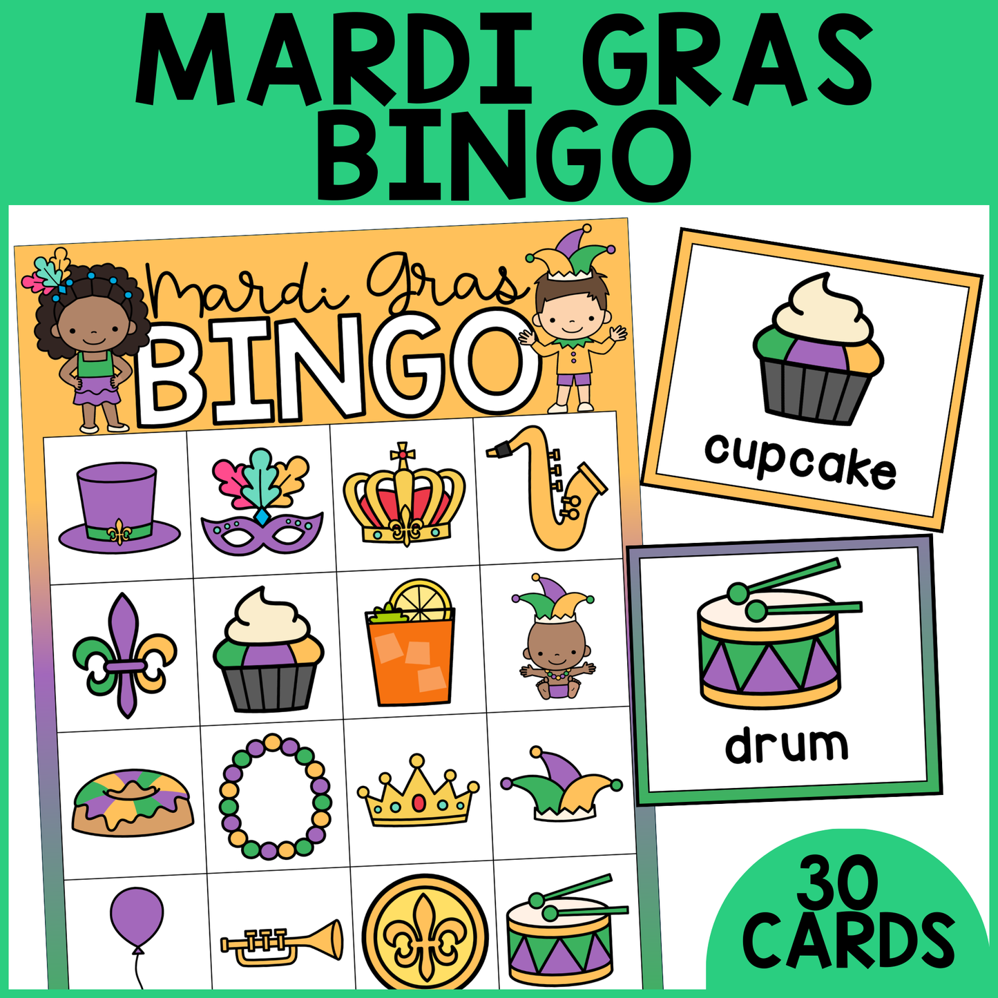 Mardi Gras Bingo