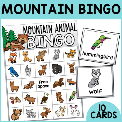 Mountain Animal Bingo