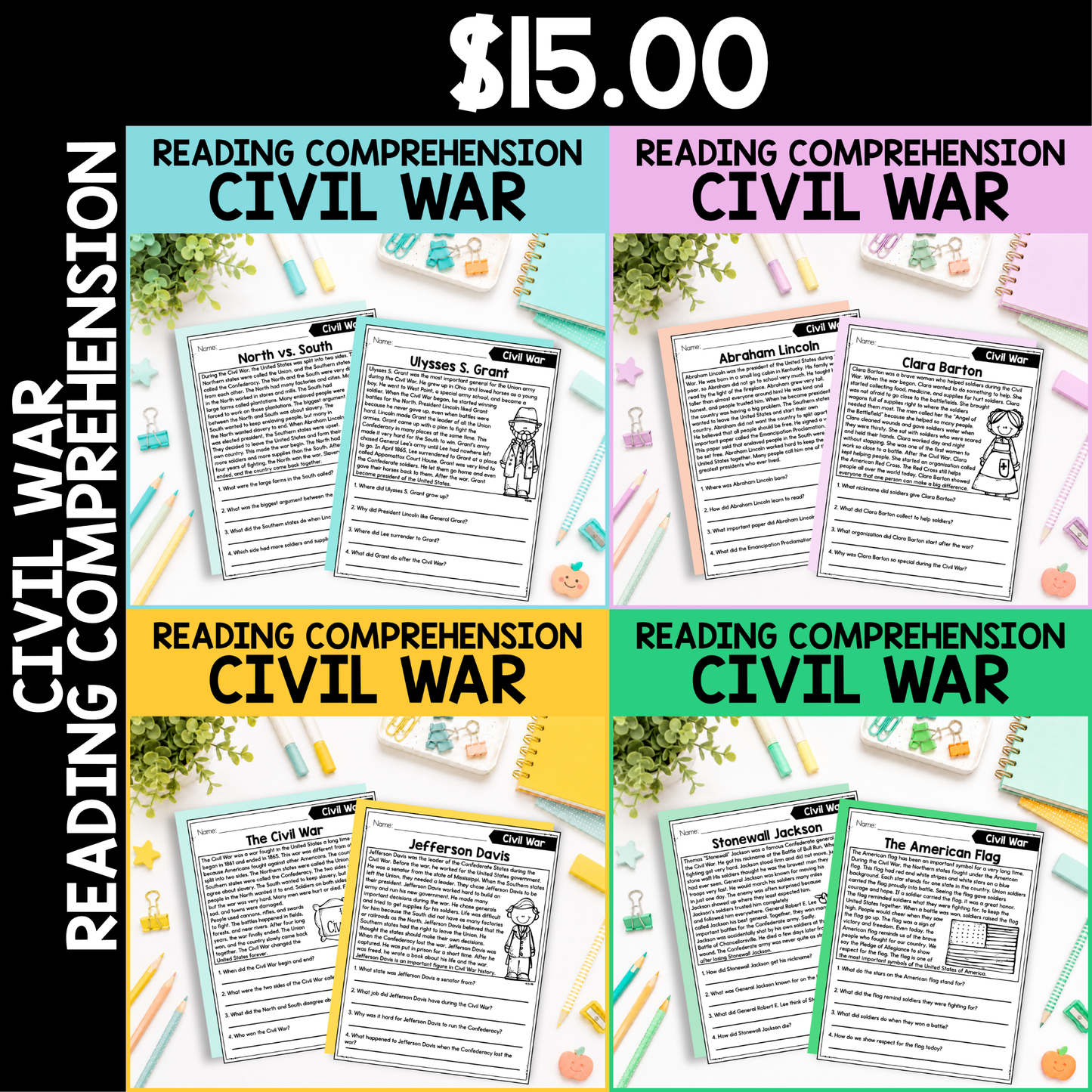 Civil War Reading Comprehension