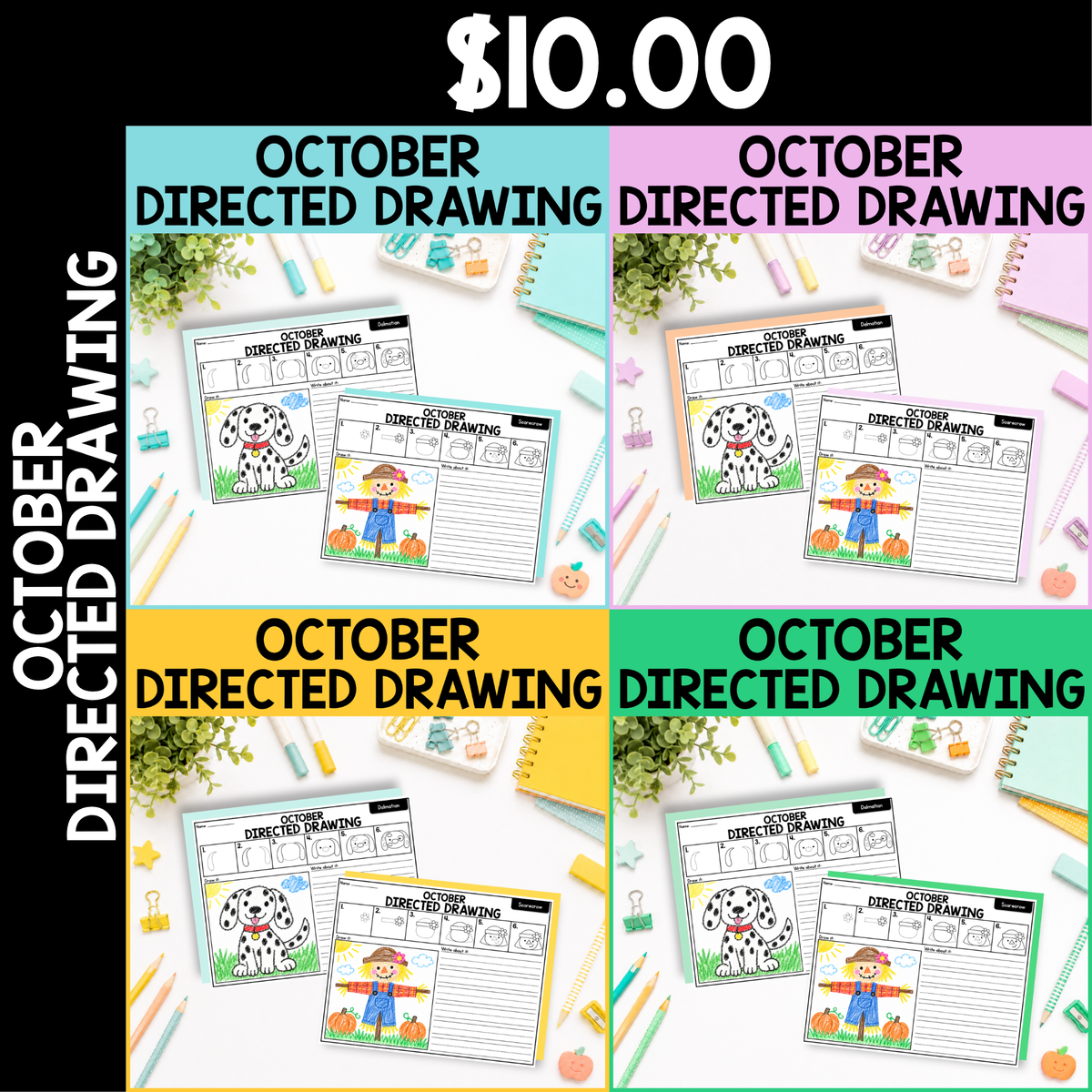 October Directed Drawing