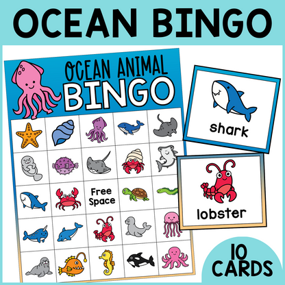 Ocean Animal Bingo