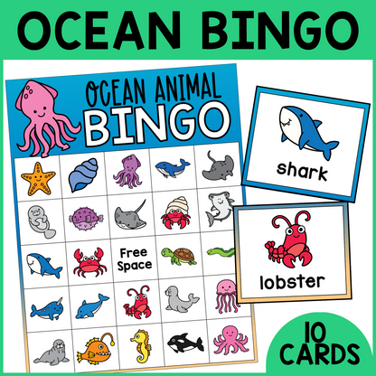 Ocean Animal Bingo